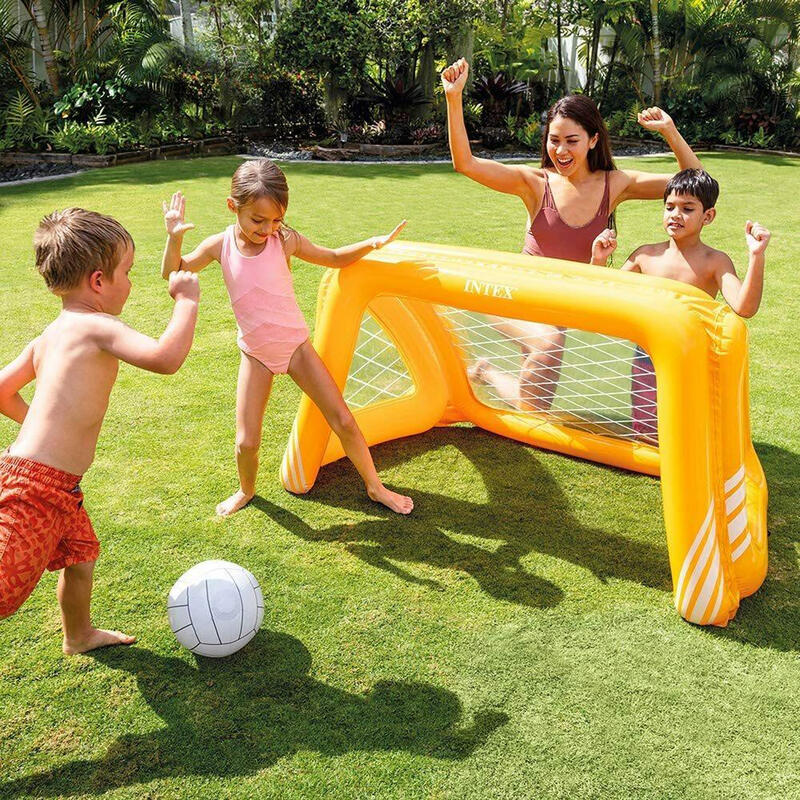 Portería Inflable Futbol Infantil Con Balones Juego Para Jardín