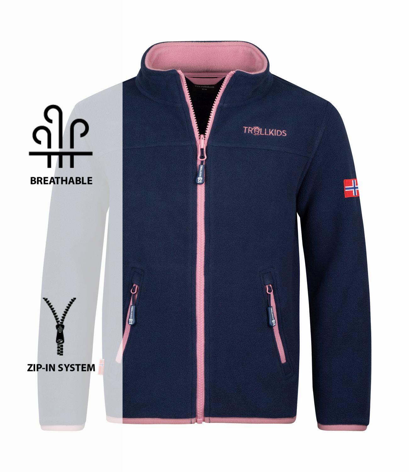 Veste polaire enfant Oppdal XT bleu marine/violet 3/3