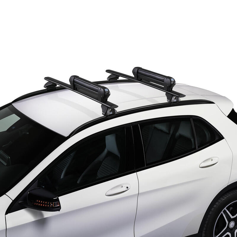 Portaesquís y Snowboard de techo con cierre de seguridad CRUZ Ski Rack Dark 4