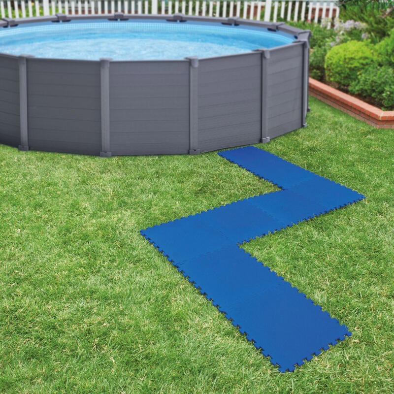 Intex carreaux - 8 pièces - 50x50 cm - Bleu