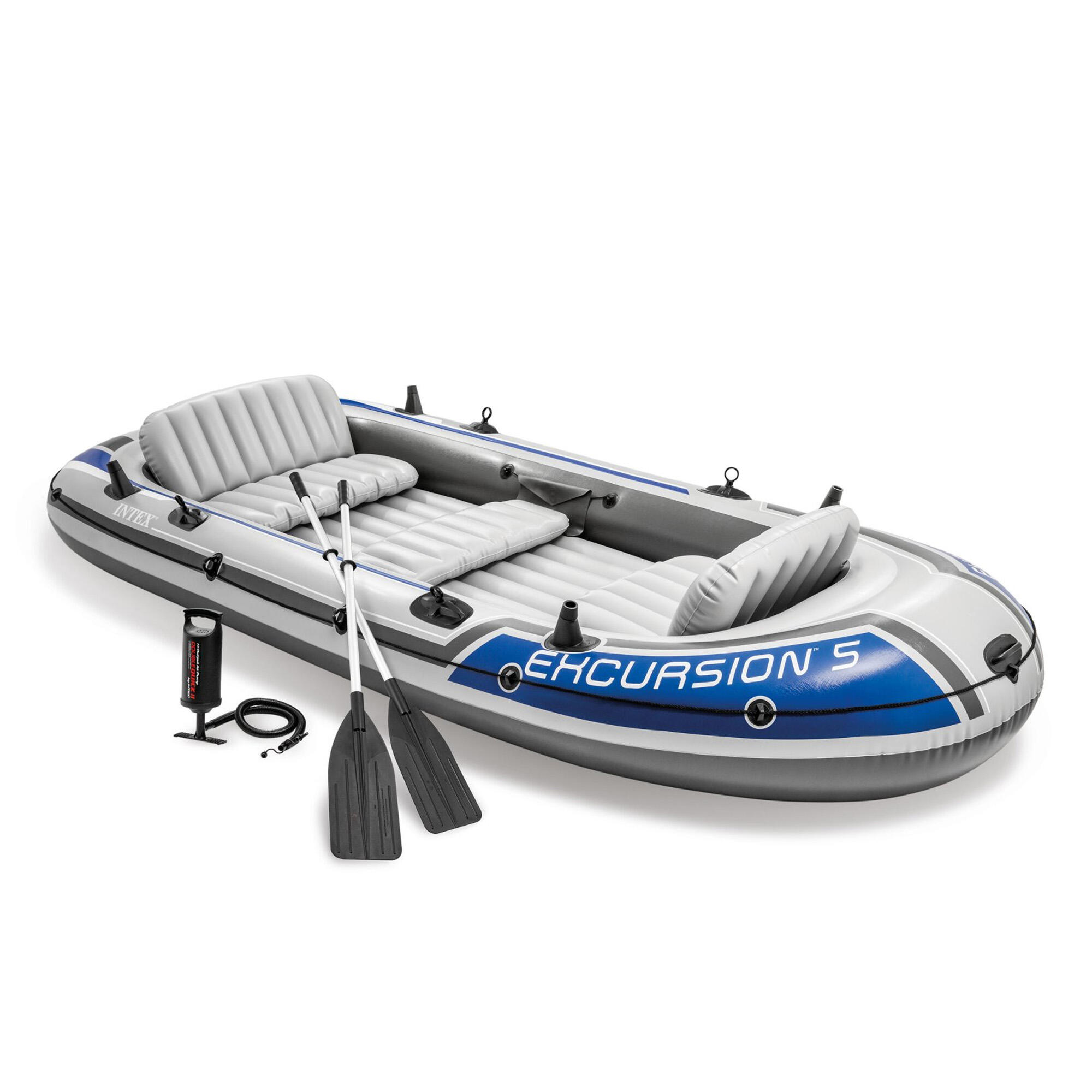 INTEX Intex 68325 Schlauchboot Excursion 366x168x43 cm Angelboot inkl.Paddel + Pumpe