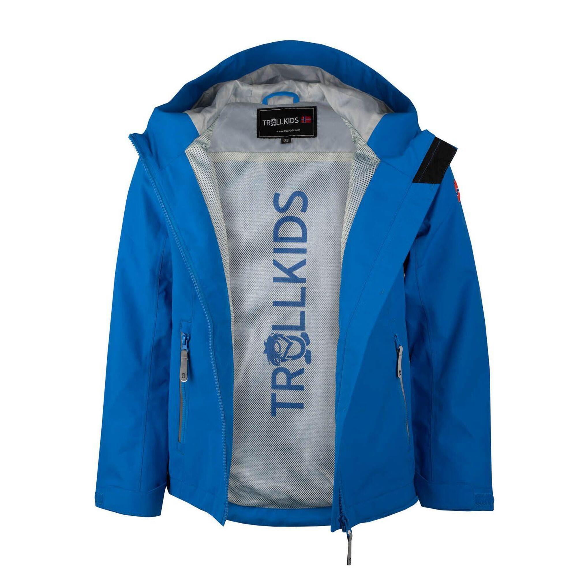 Telemark children's cycling jacket Bright blue/cloudy grey