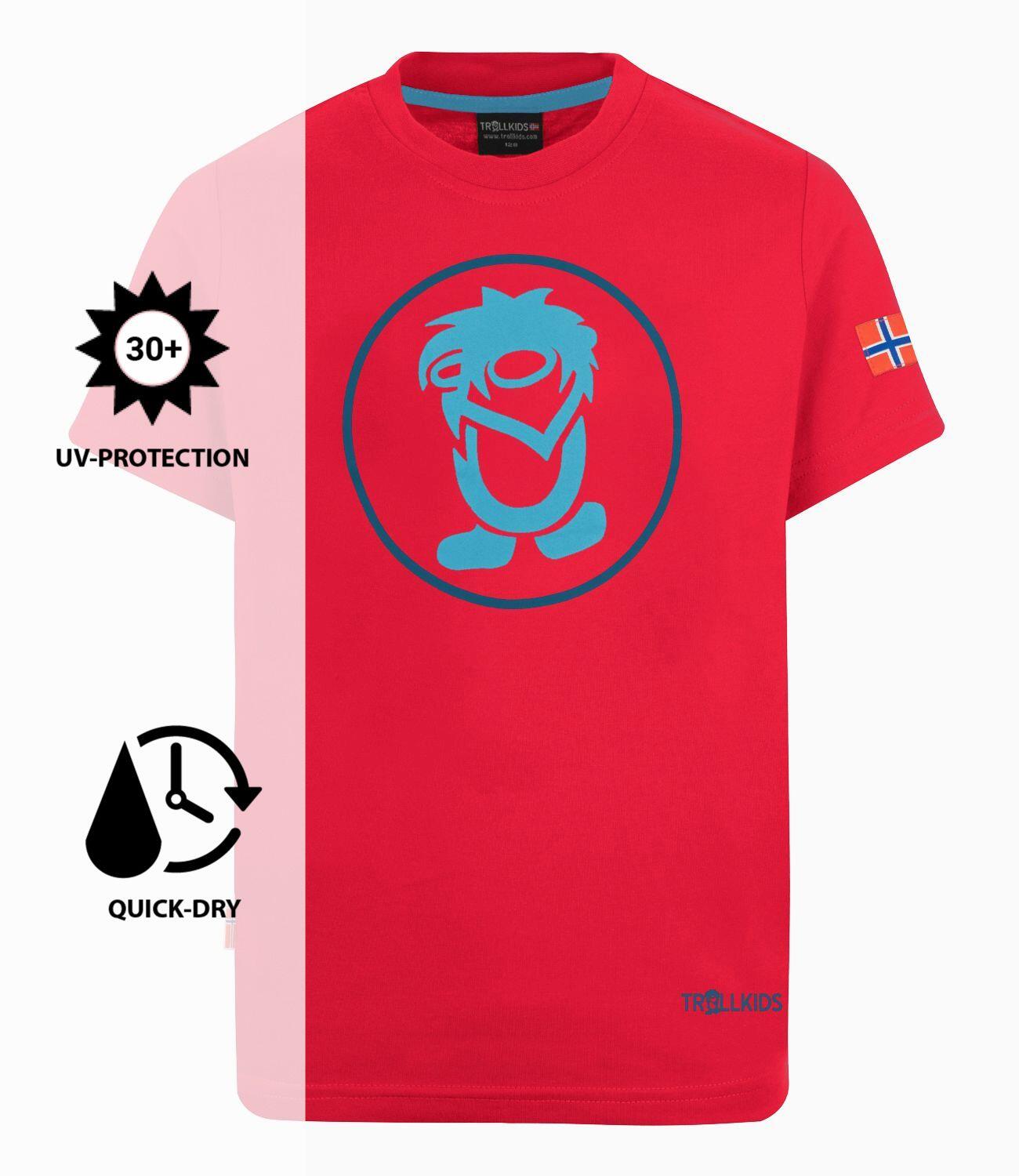 T-shirt enfant Troll T rouge/bleu dauphin 3/3
