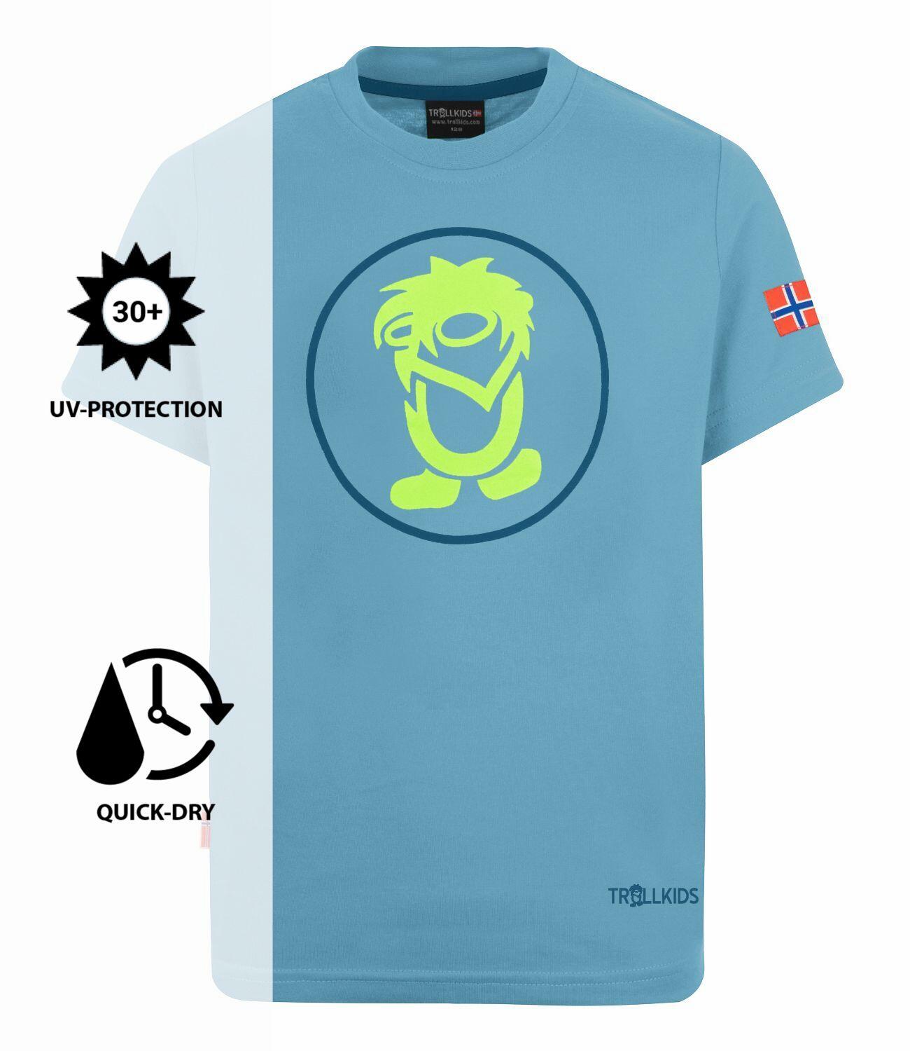 T-shirt enfant Troll T bleu dauphin/lime 3/3