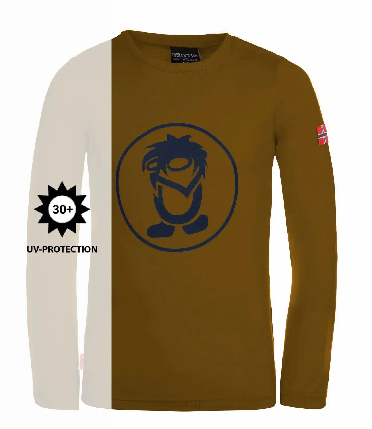 Kinder Longsleeve Troll Bronze/Marineblau 3/3