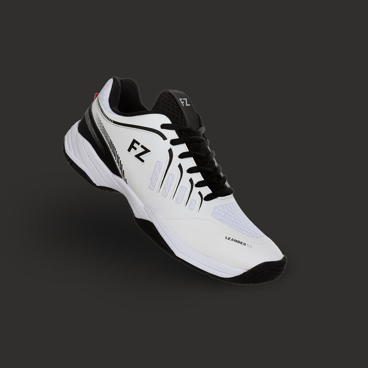 FZ FORZA FZ Forza LEANDER V3  WHITE/BLACK BADMINTON SHOES UNISEX