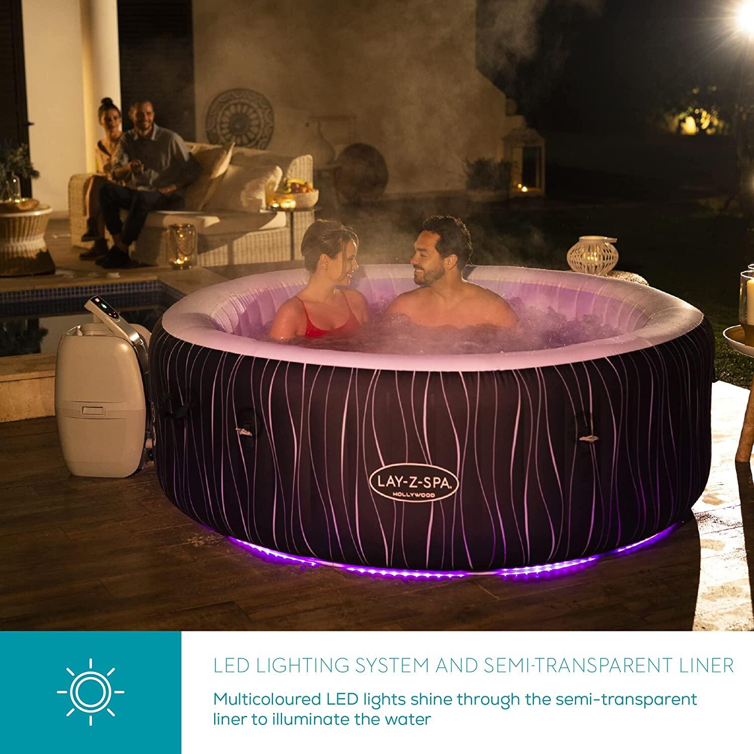 Lay-Z-Spa Hollywood Airjet Hot Tub With Freeze Shield 4/4