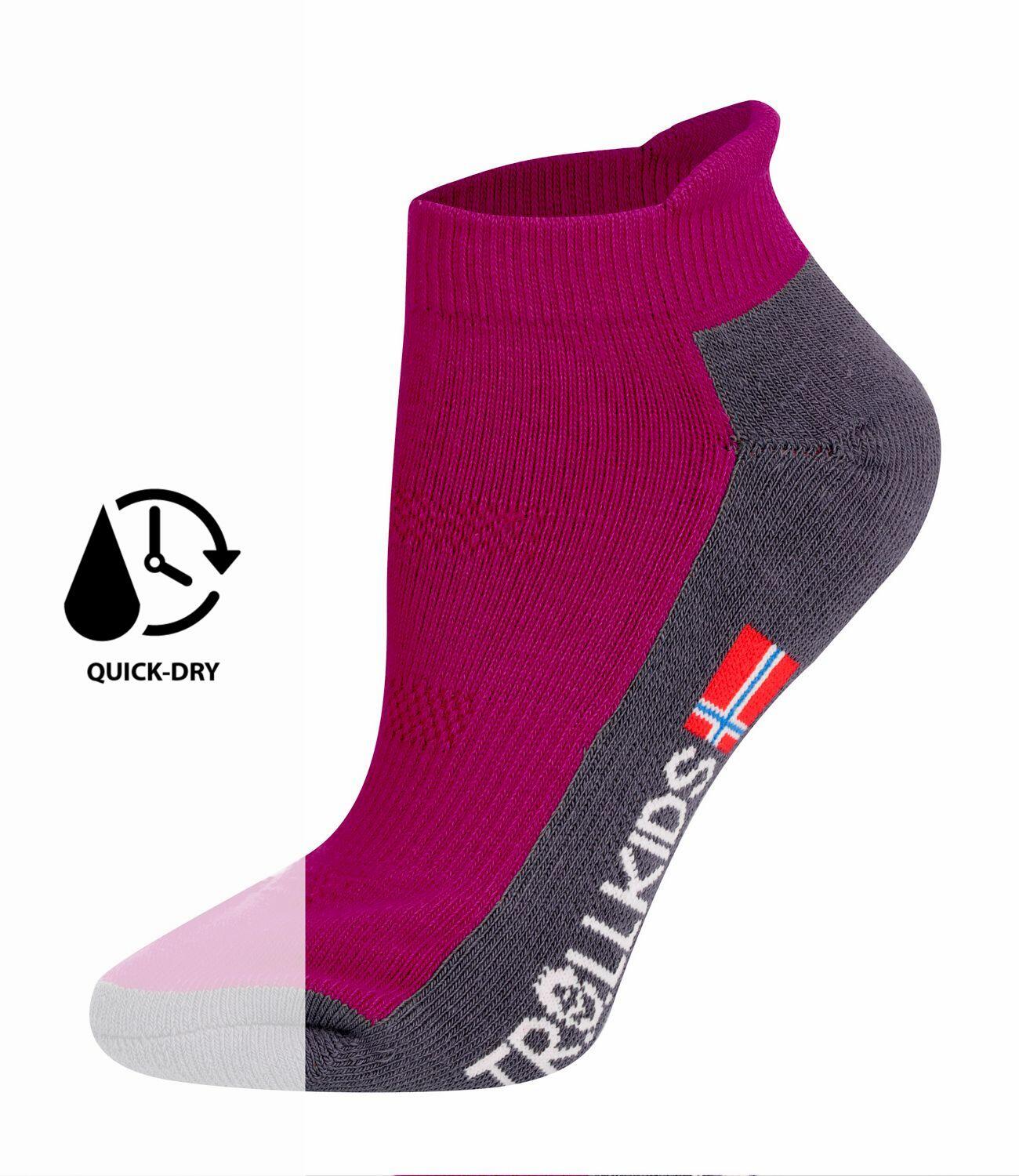 Kinder Wandersocken Hiking Low Magenta 2/2