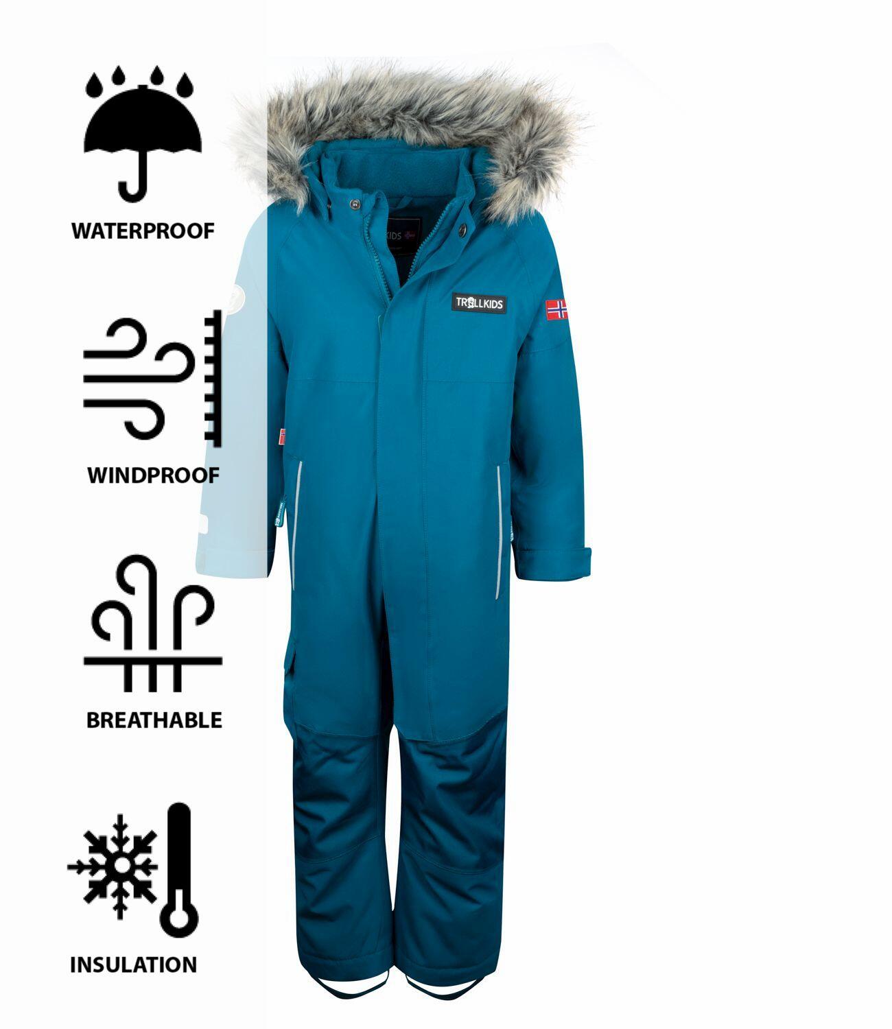 Combinaison de neige pour enfants Kirkenes bleu foncé 3/3