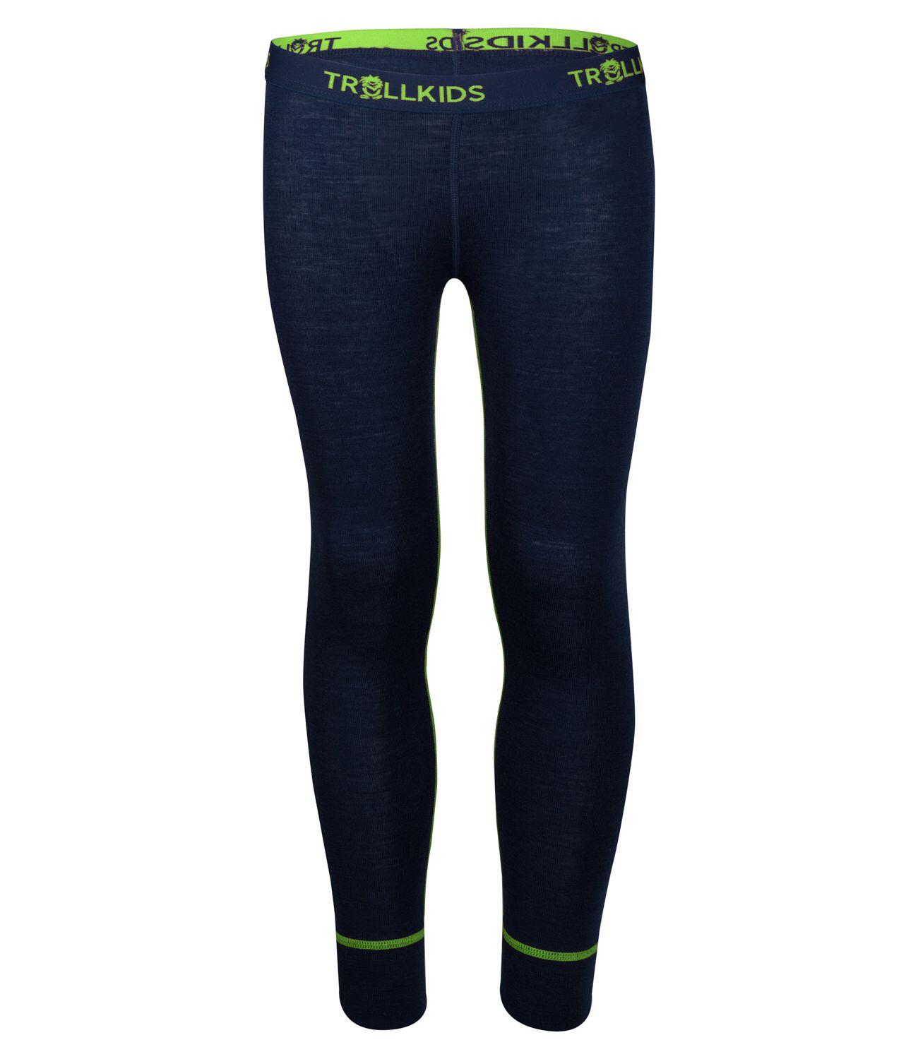Sous-vêtements Mérinos Enfants Bleu Marine / Vert Vipère 4/5
