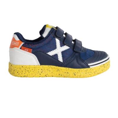 Botas de fútbol sala para niños Munich G-3 Kid VCO Indoor 361 Azul/rojo