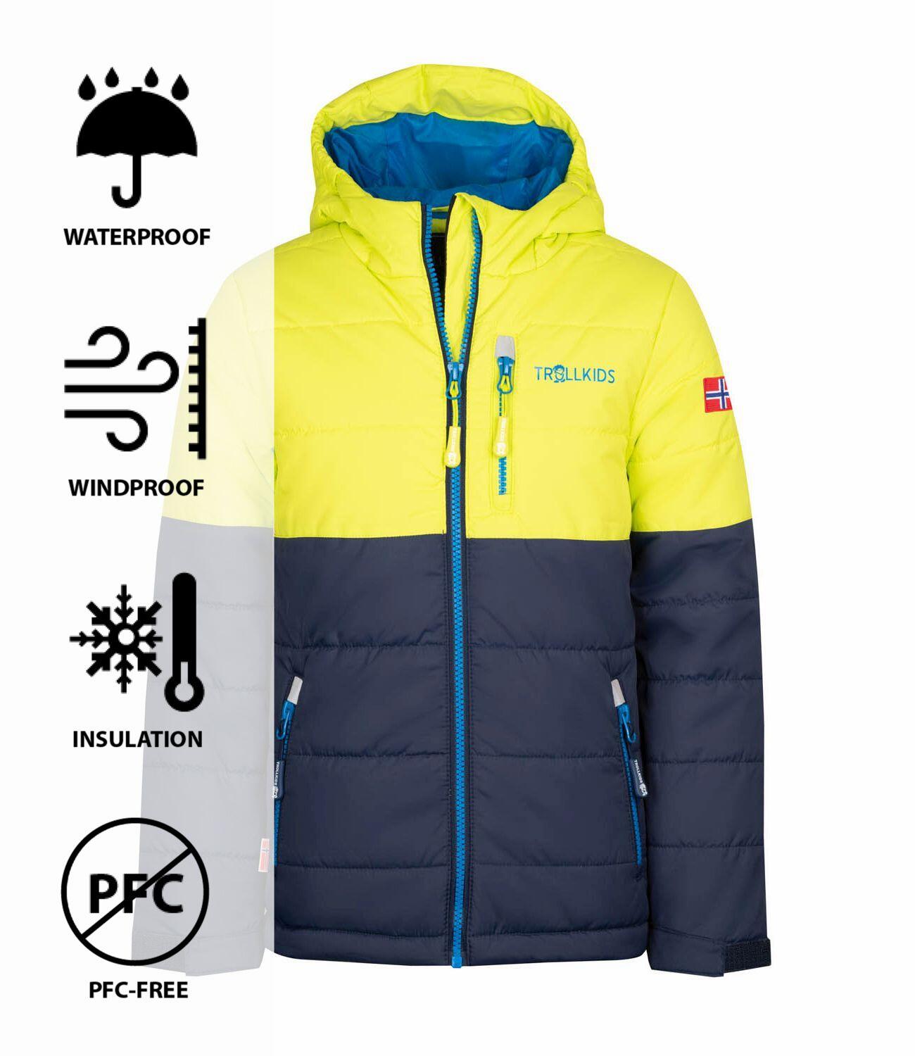 Kinder Winterjas Hemsedal Waterdicht Winddicht Marineblauw/blauw 3/3