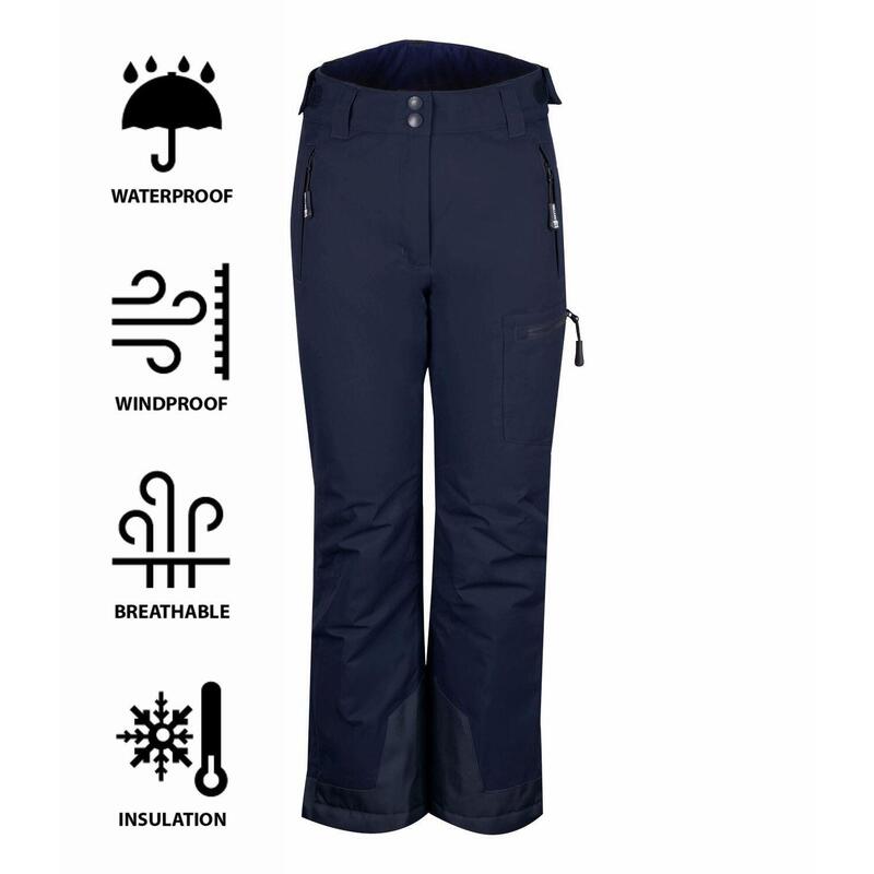Pantalon de ski enfant Hallingdal bleu marine