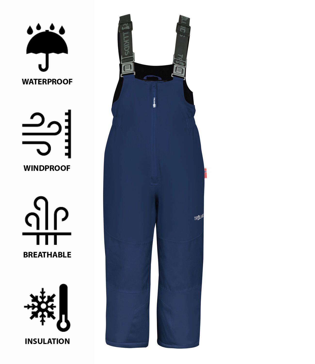 Pantaloni sci bambino Nordkapp impermeabili con isolamento 3/3