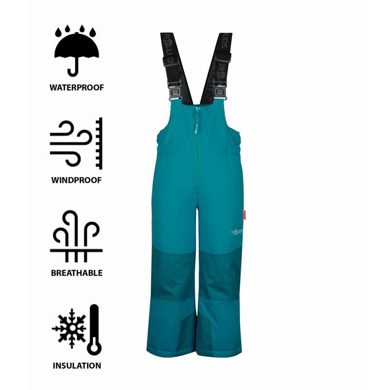 Pantalon de ski enfant Nordkapp Imperméable, respirant et isolant Bleu foncé