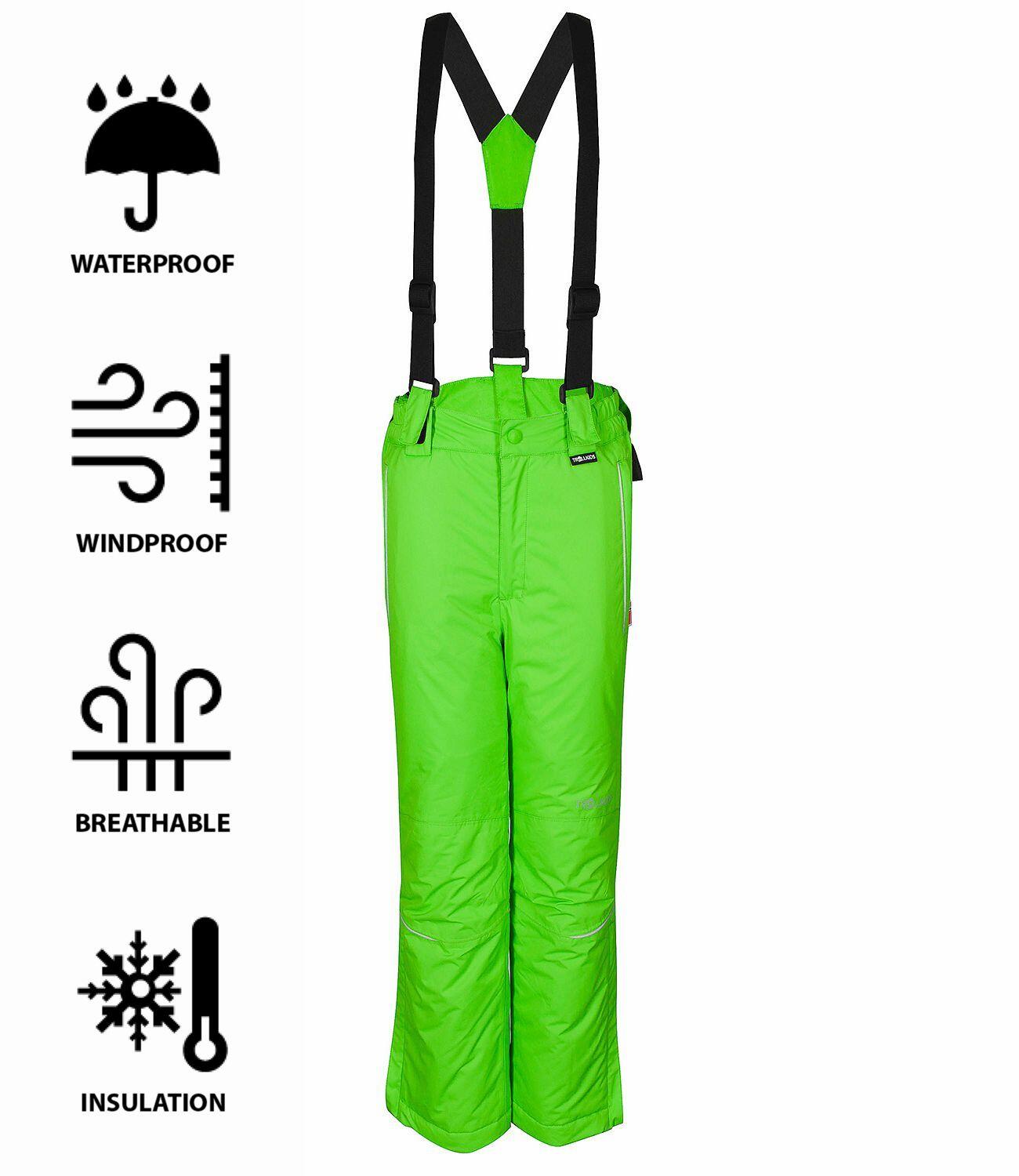 Kinder Skihose Slim Holmenkollen Wasserdicht Hellgrün 3/3