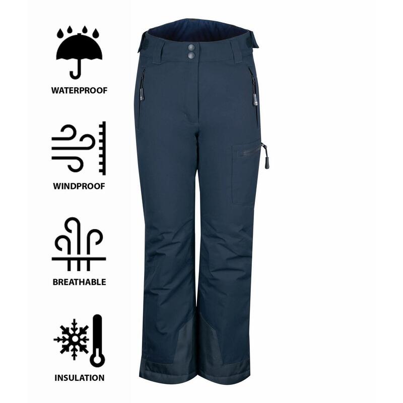 Pantalon de ski enfant Hallingdal bleu nuit