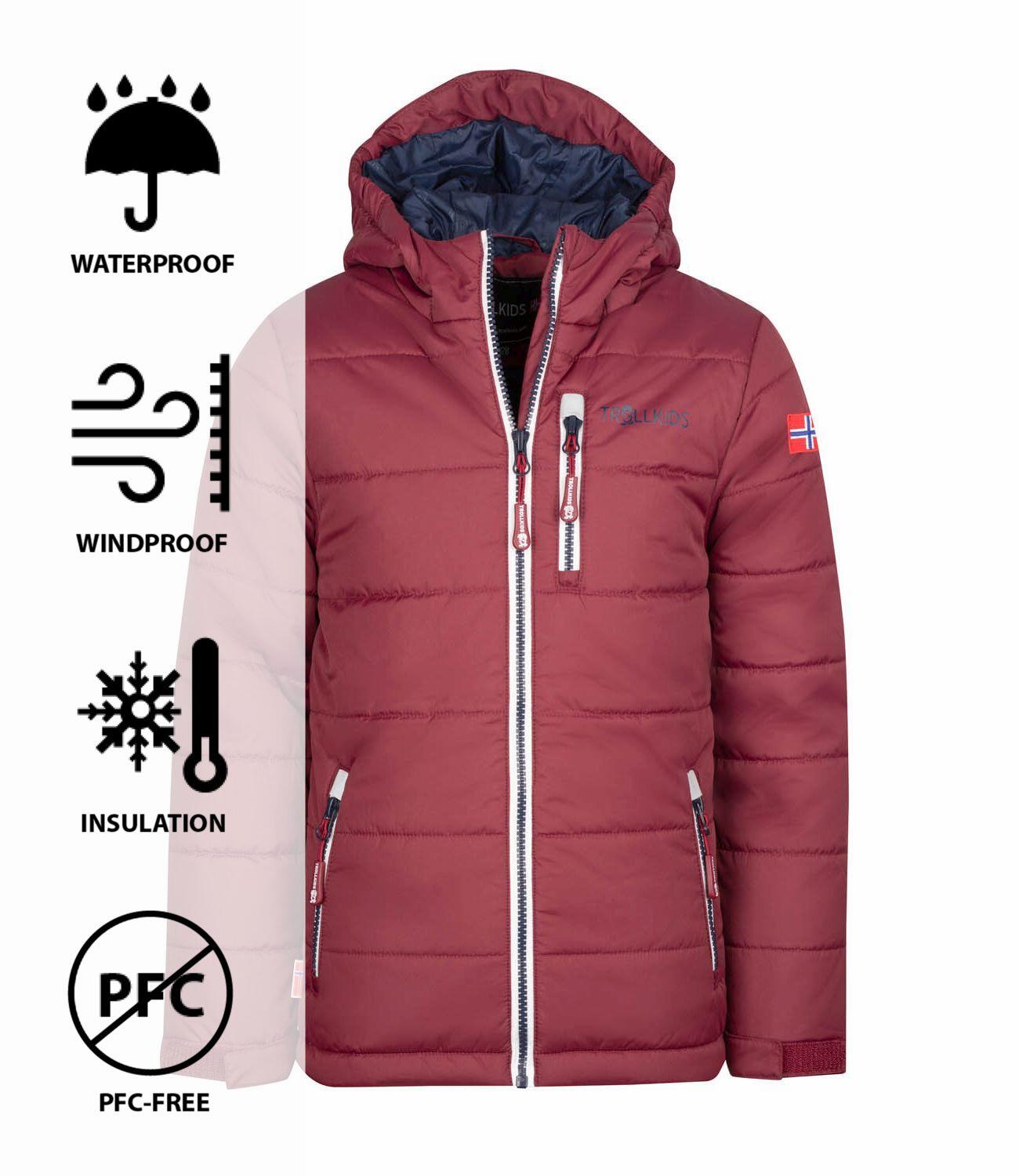 Kinder Winterjas Hemsedal Waterdicht Winddicht Rood/Navy blauw 3/3