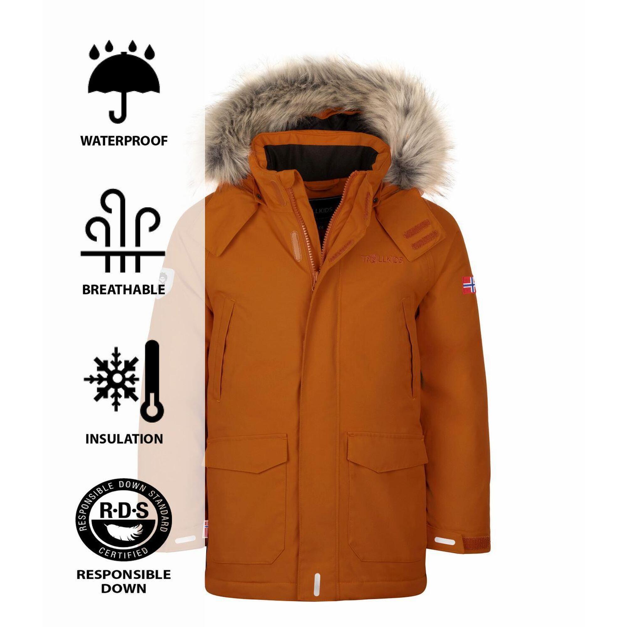 Parka per bambini Spitsbergen Cinnamon