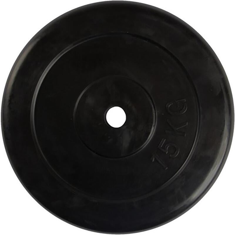 Disco in gomma per pesi - Peso Peso - 30 mm - 15 kg