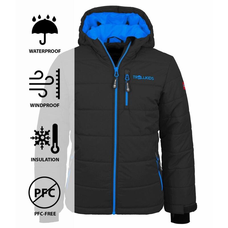 Veste d'hiver enfant Hemsedal hydrofuge, coupe-vent Bleu Moyen