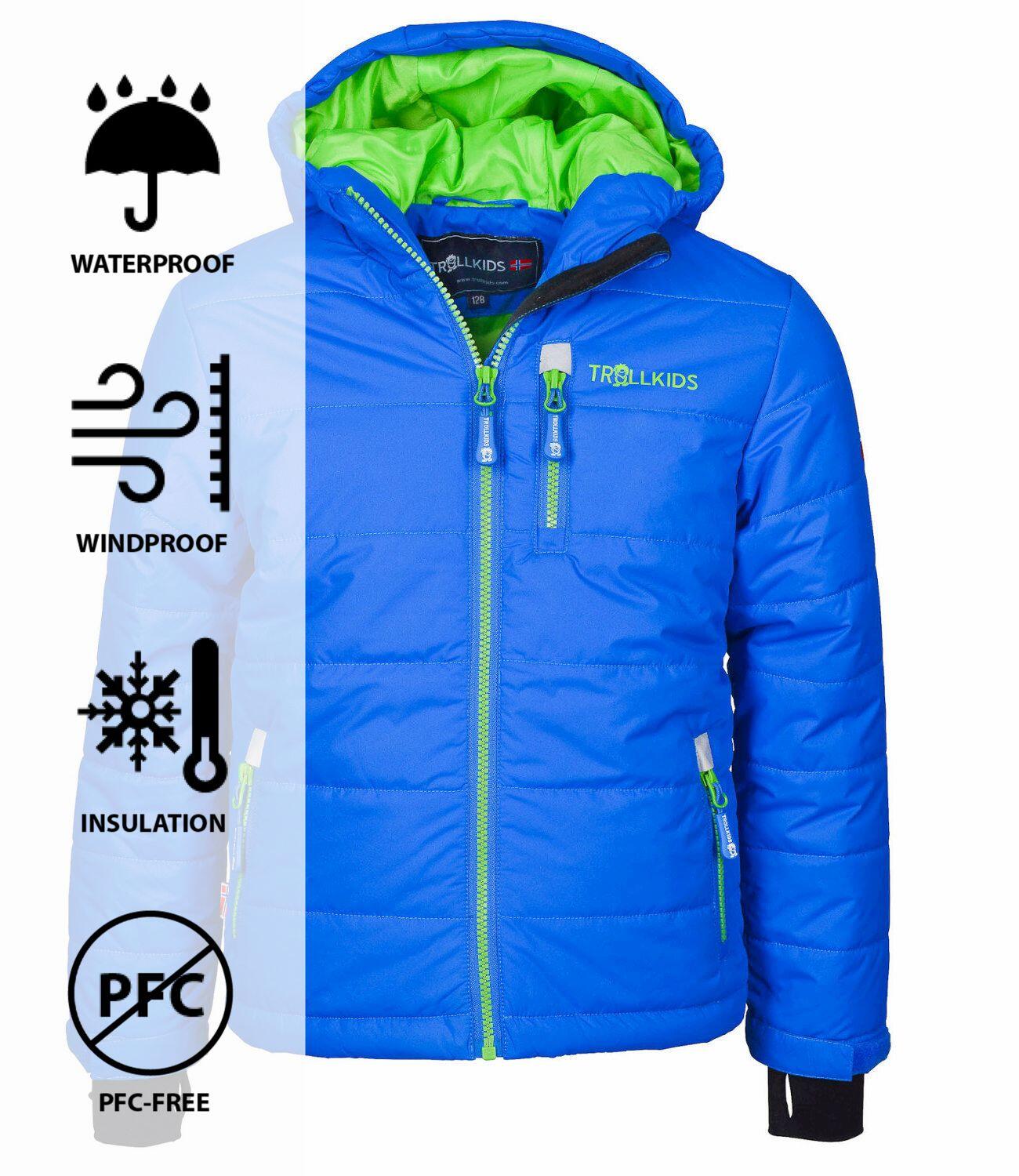 Kinder Winterjas Hemsedal Waterdicht Winddicht Medium blauw 3/3