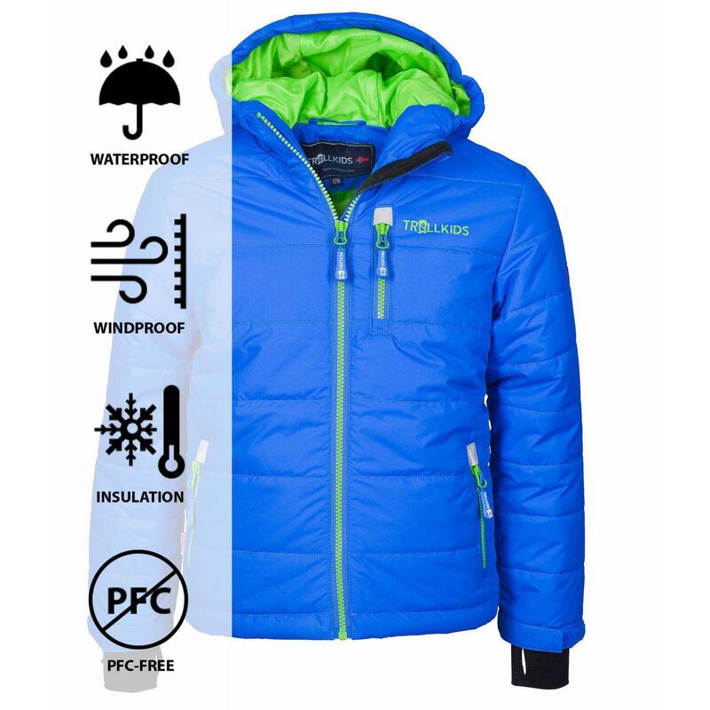 Veste d'hiver enfant Hemsedal hydrofuge, coupe-vent Bleu Moyen