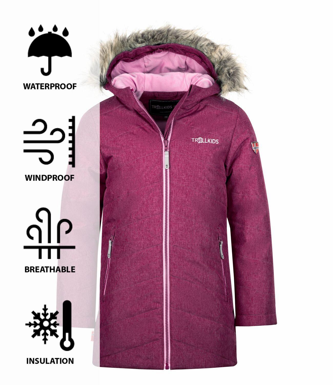 Veste d'hiver pour enfants Lifjell prune/violet 3/3