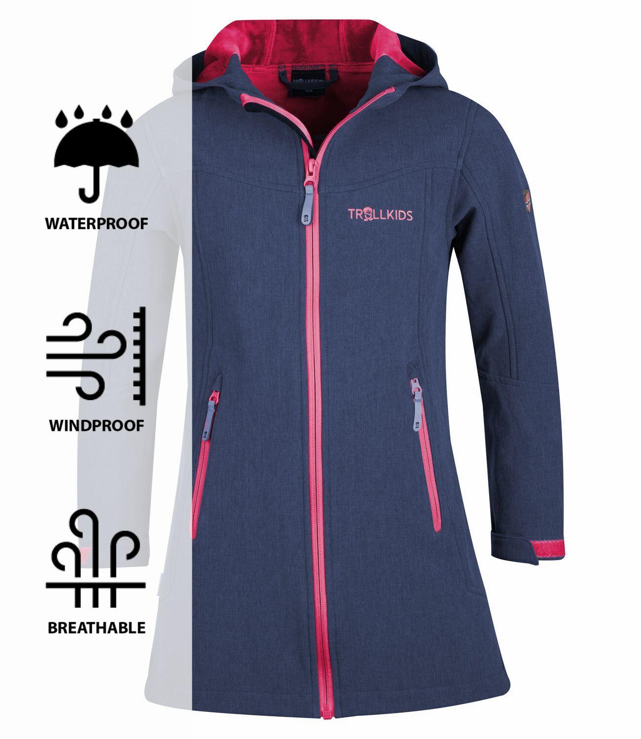 Manteau enfant Parka Lillesand Imperméable Bleu marine / Magenta 3/3