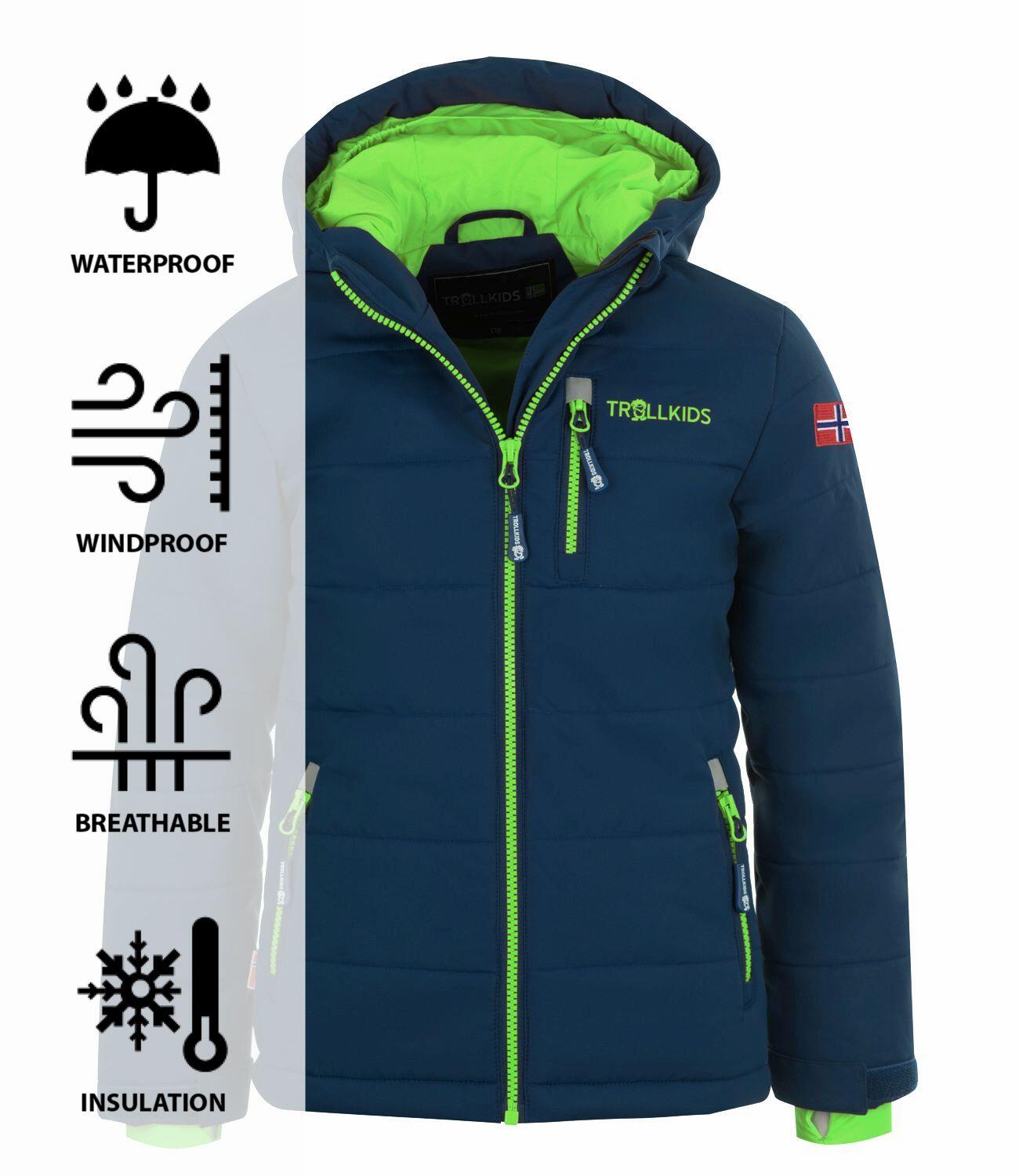 Kinder Winterjas Hemsedal XT Waterafstotend Winddicht Marine/Oranje 3/3