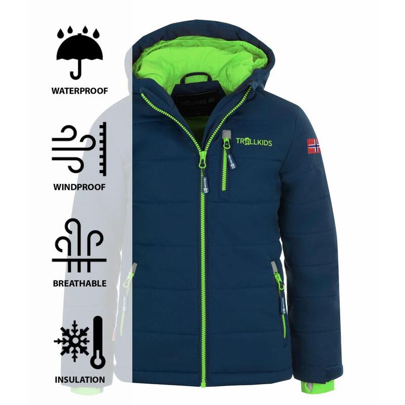 Veste d'hiver enfant Hemsedal XT hydrofuge, coupe-vent Bleu Marine