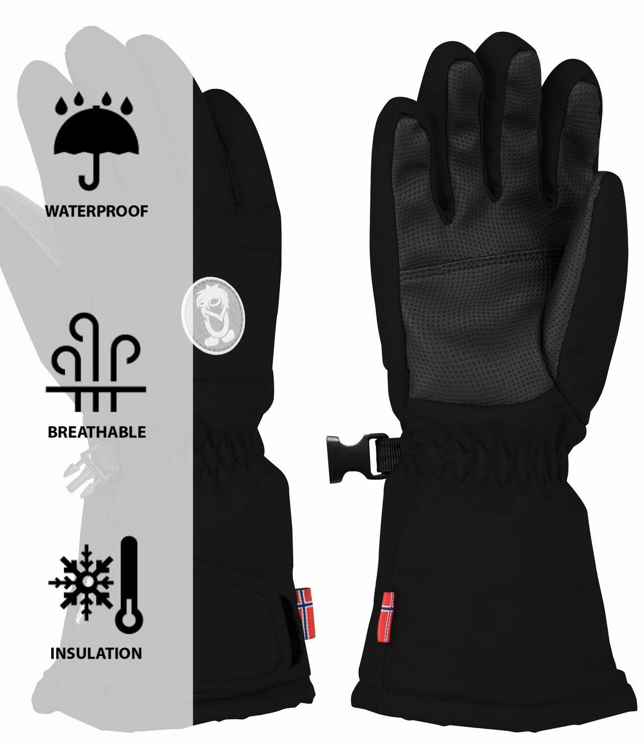 Gants enfants Narvik Noir taille 4 ; 6-7 ans 4/4