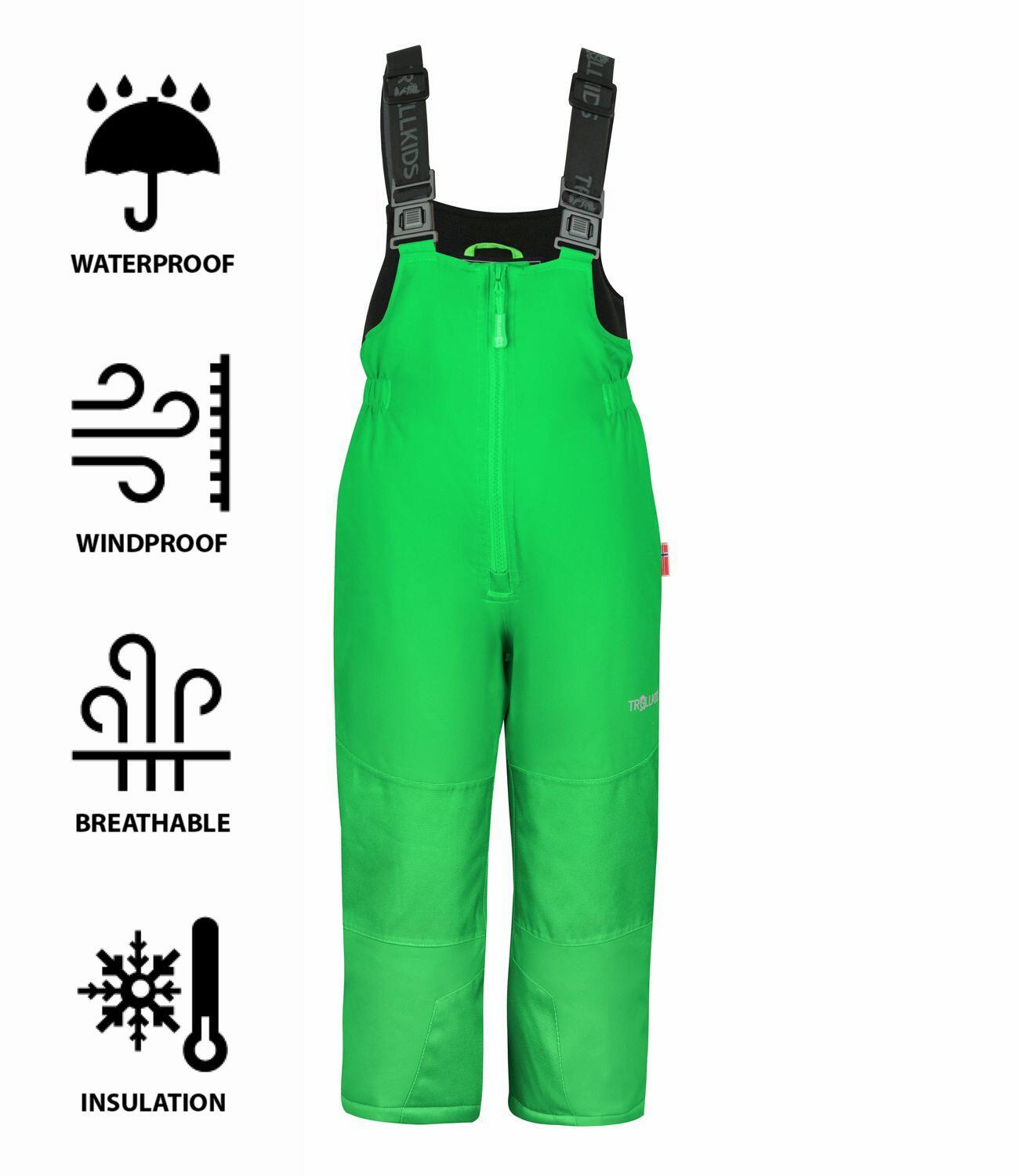 Kinder Skihose Nordkapp Wasserdicht Hellgrün 3/3
