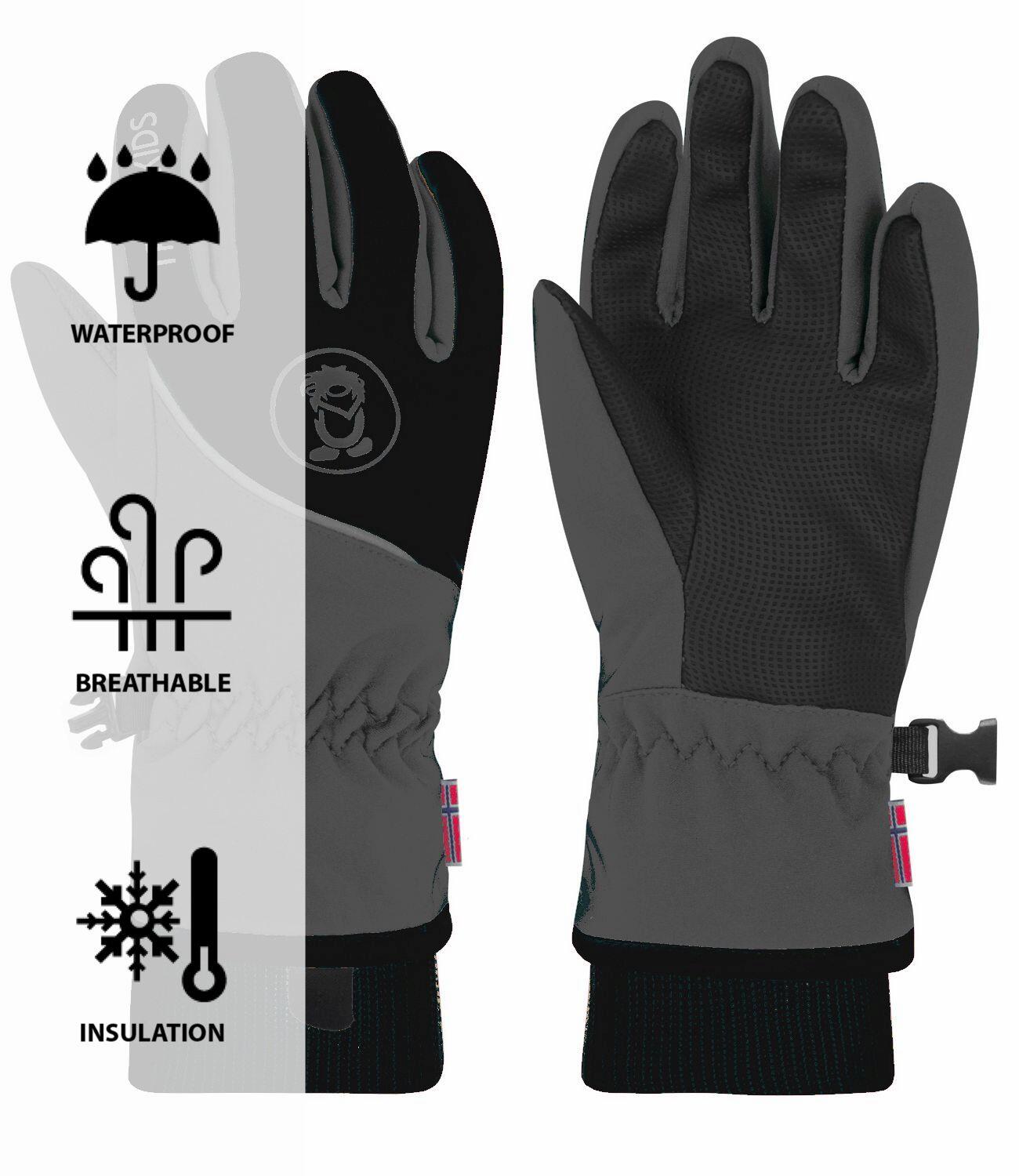 Gants enfants Trolltunga Anthracite/Noir Taille 4,5 ; 7-8 ans 2/2