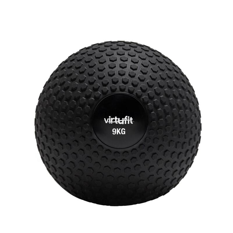 VirtuFit Slam Ball - Ballon Fitness - Ballon Functional training - 9 kg - Noir