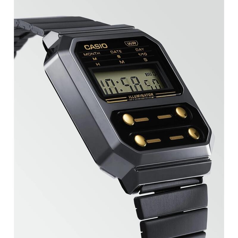 Relógio Casio A100WEGG-1A2EF Multidesporto Unisexo Preto