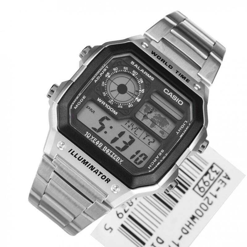 Relógio Casio AE-1200WHD-1AVDF Multidesporto Unisexo Prateado