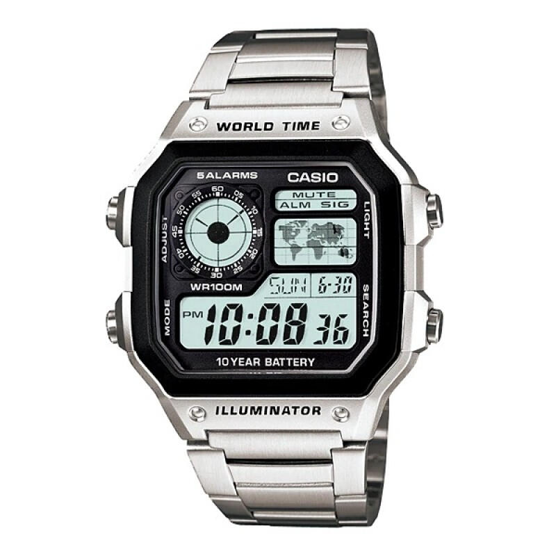 Relógio Casio AE-1200WHD-1AVDF Multidesporto Unisexo Prateado