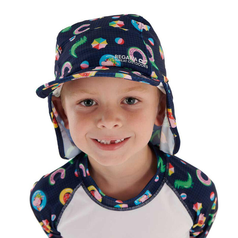 Casquette avec protègenuque SUNSHADE Enfant (Bleu marine)