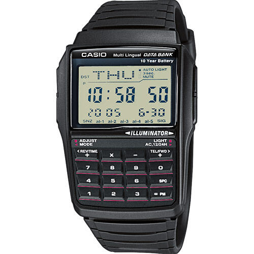 CASIO Relógio Casio Databank DBC-32-1ACB Multidesporto Unisexo Preto