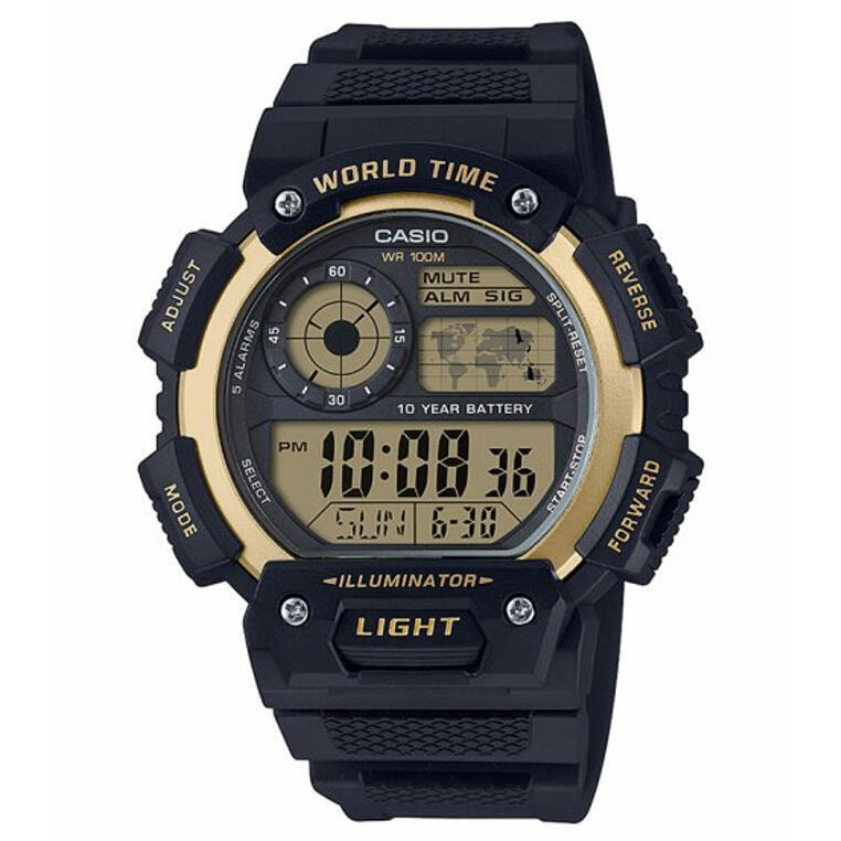 Relógio Casio AE-1400WH-9AVDF Multidesporto Unisexo Preto