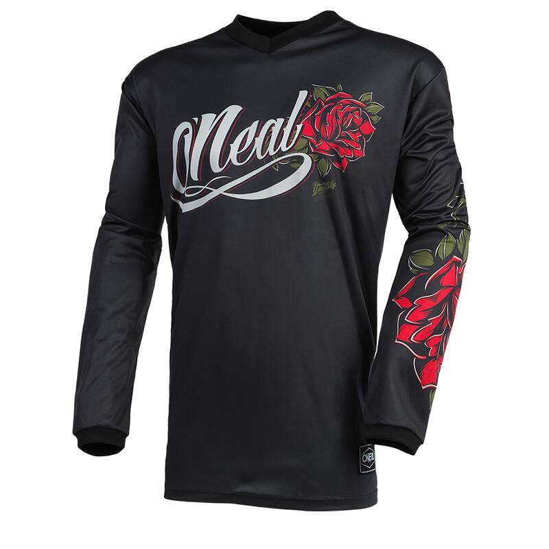 Bluza Femei O'Neal Element Women Roses - S, Negru-Rosu