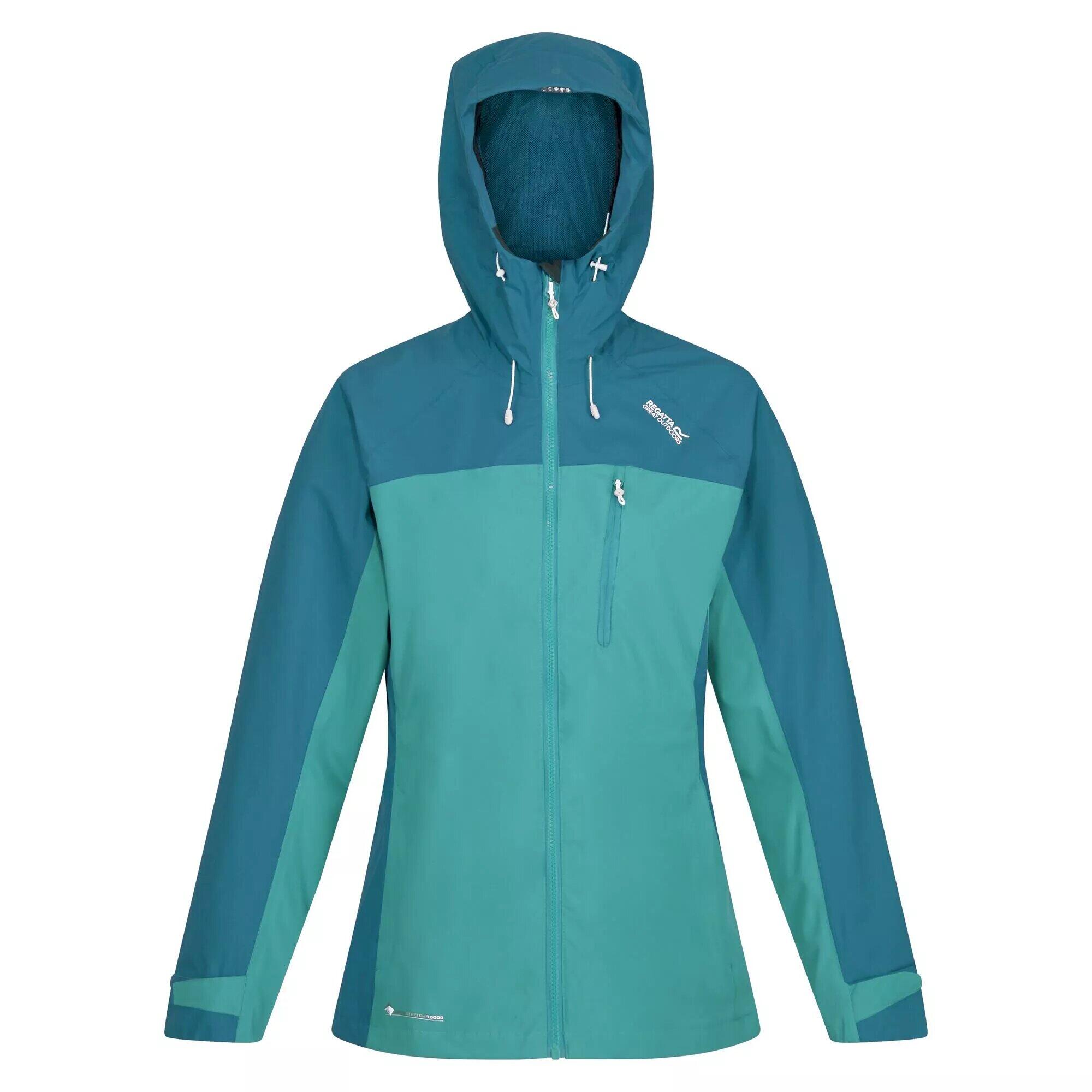 Womens/Ladies Britedale Waterproof Jacket (Turquoise/Enamel) 1/5