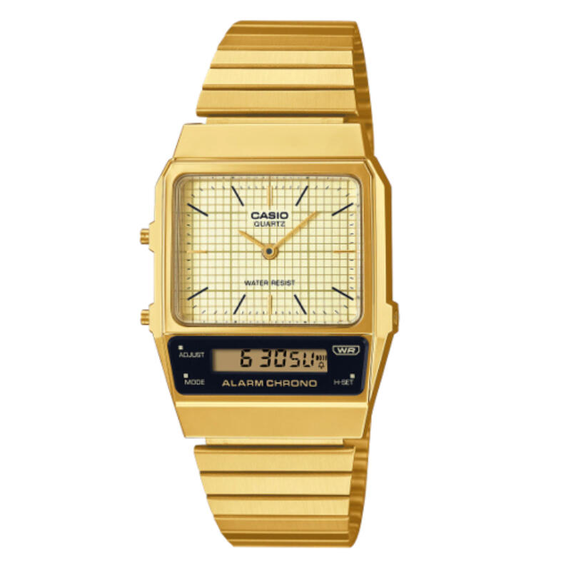 Relógio Casio Vintage AQ-800EG-9AEF Multidesporto Unisexo Dourado