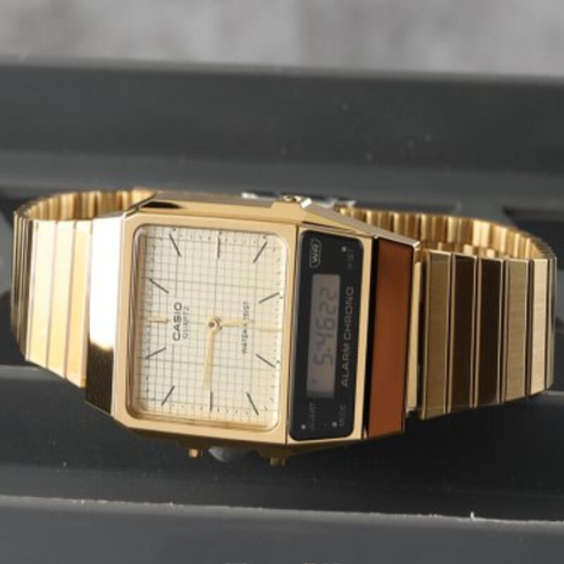 Relógio Casio Vintage AQ-800EG-9AEF Multidesporto Unisexo Dourado