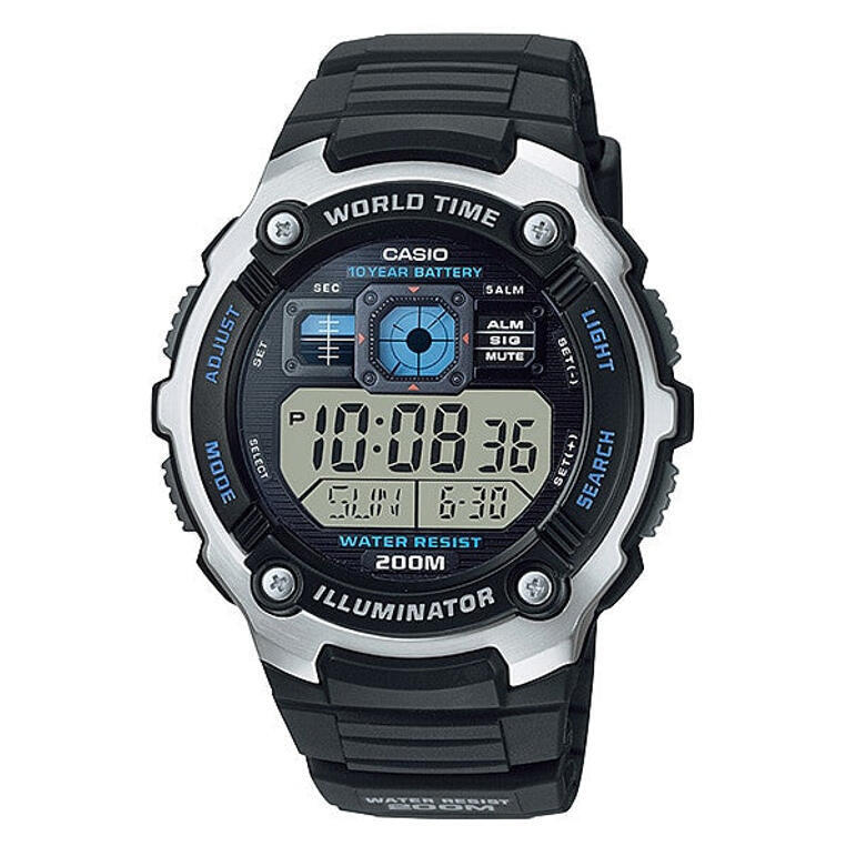 Relógio Casio AE-2000W-1AVDF Multidesporto Unisexo Preto