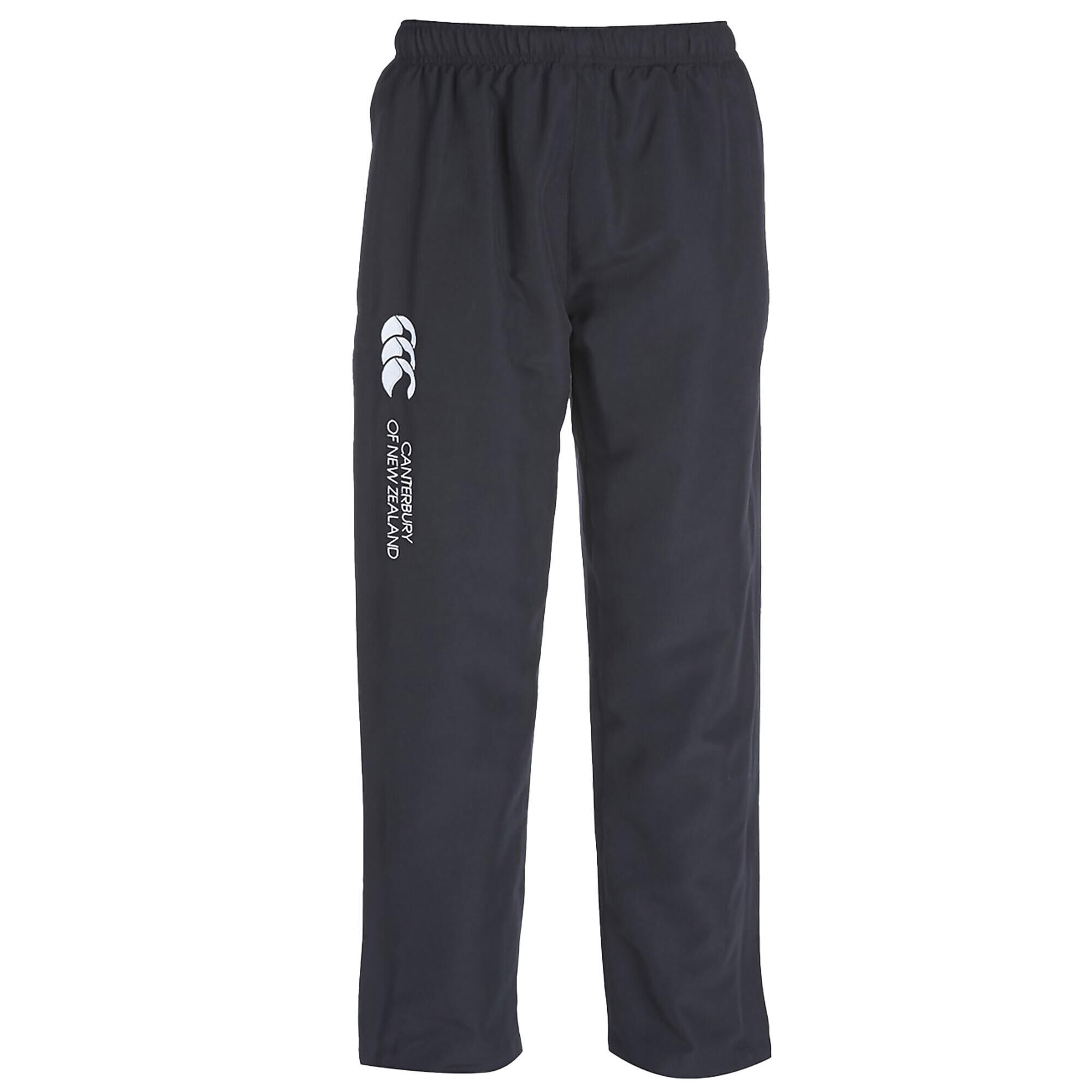 CANTERBURY Mens Open Hem Tracksuit Bottoms (Black)