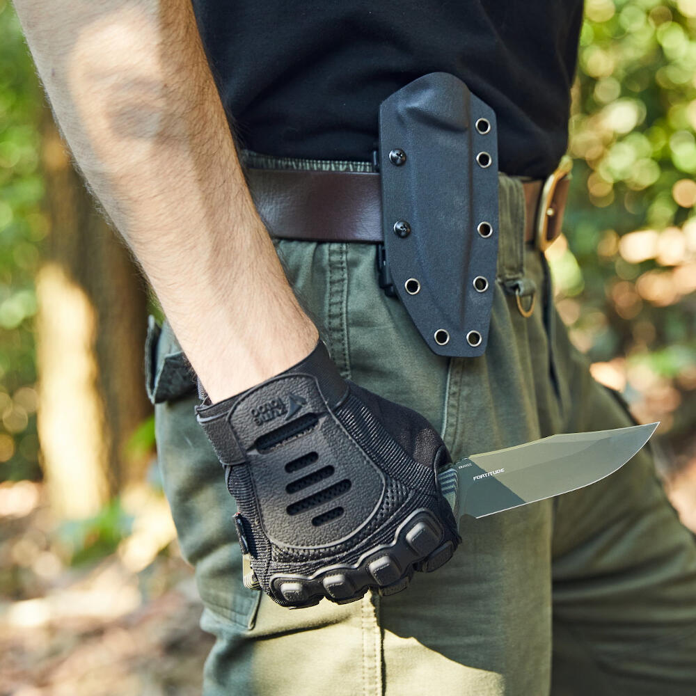 Cuchillo Para Caza Y Camping, Olight Oknife Fortitude, Verde, Cerakote 4/5