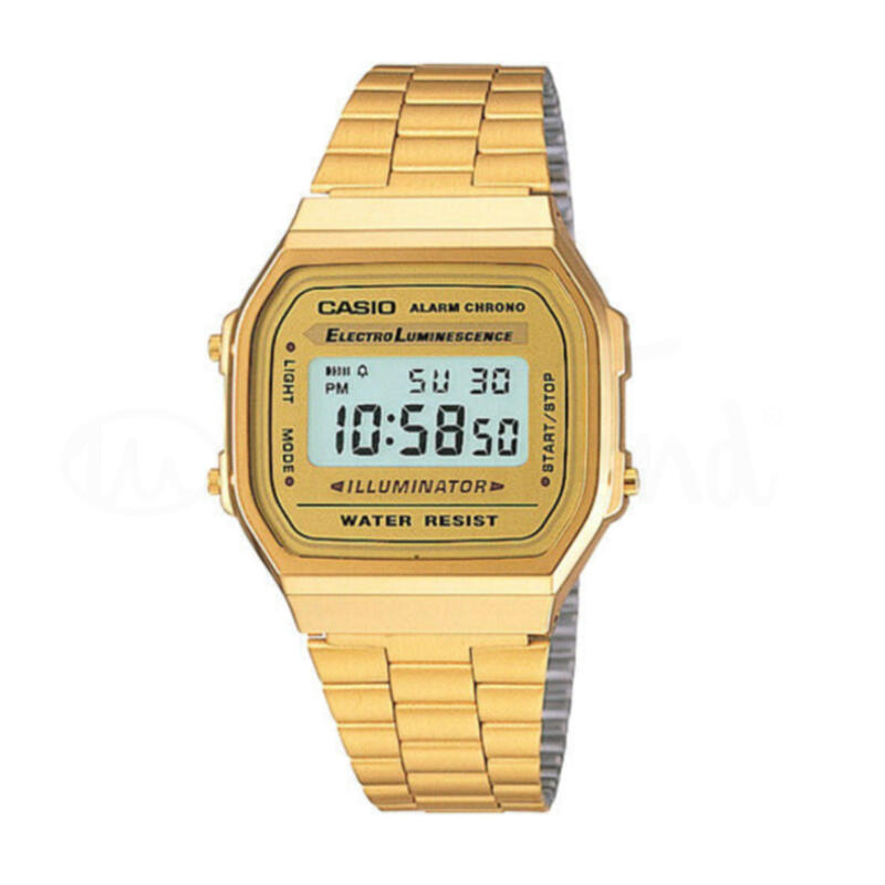 Relógio Casio A168WG-9EF Retrô Dourado Multidesporto Unisexo Dourado