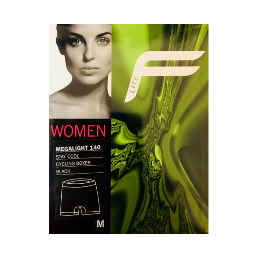 Shorts acolchoados respiráveis ​​F-Lite femininos em preto 3/3